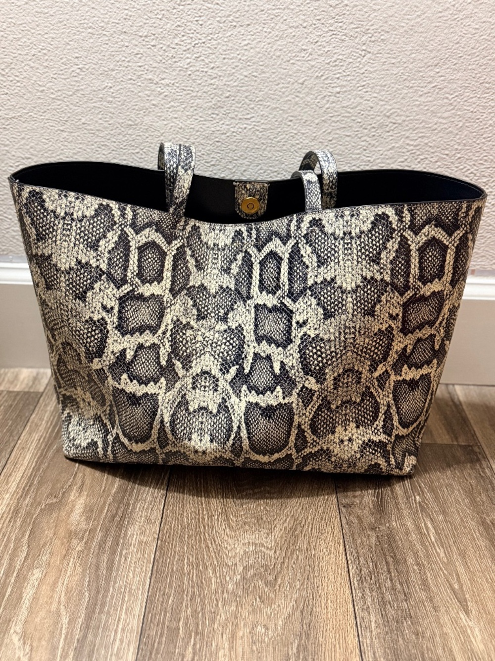 Kurt Geiger snake print tote